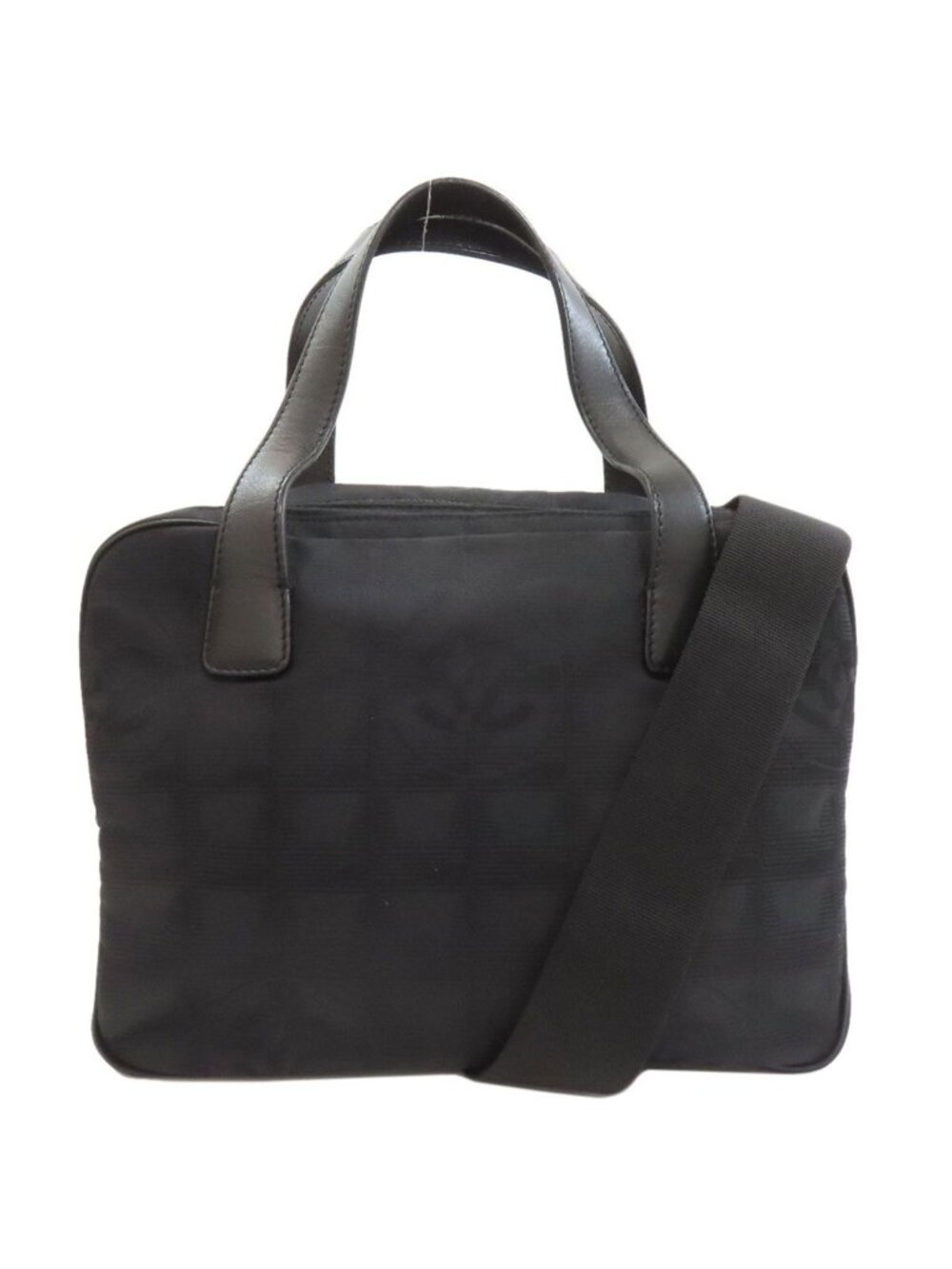 Chanel New Travel 2-Way Handbag Nylon Jacquard
